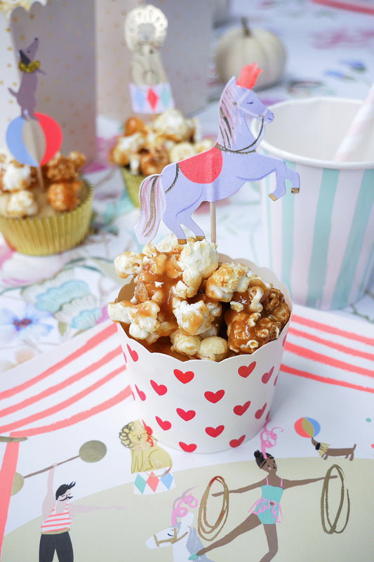 Zirkus Popcorn Cupcakes