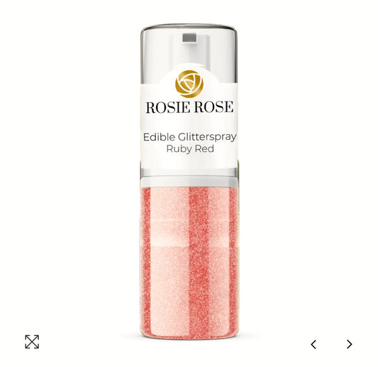 Glitter Spray Ruby Red 5g Rosie Rose - Der Backmichgluecklich Online Shop