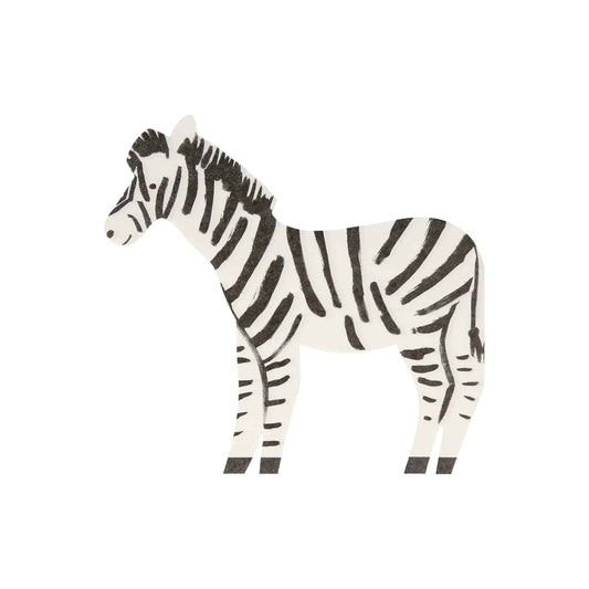 Zebra Servietten Meri Meri - Der Backmichgluecklich Online Shop