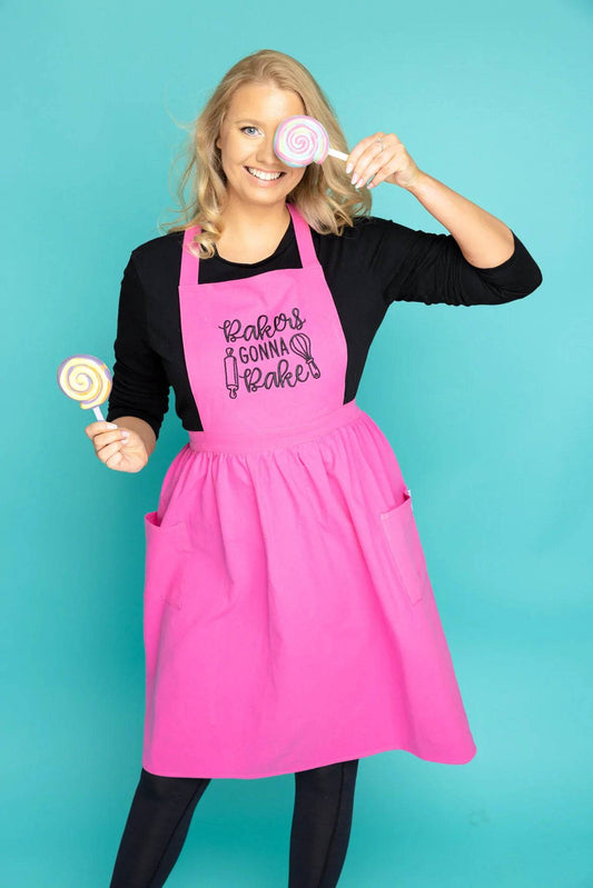 Amy’s bakers gonna bake Schürze pink Sweet Stamp - Der Backmichgluecklich Online Shop