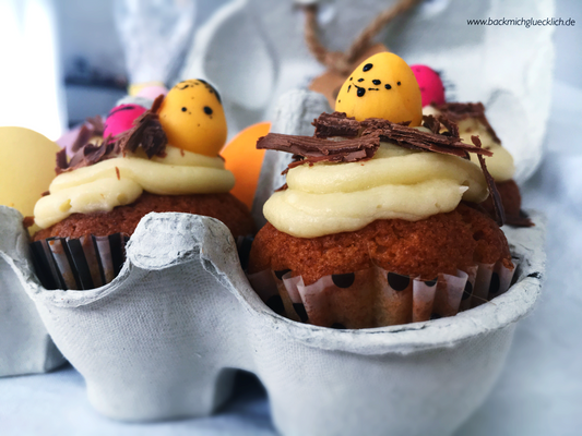 Vogelnest Cupcake Zitrone 🥚🌷🍋