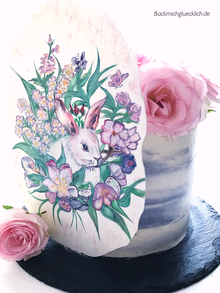 Zoey‘s Blumen Häschentorte - Biskuit - Pflaumentorte