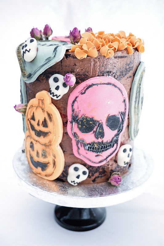 Spooky Brownie Halloween Cake