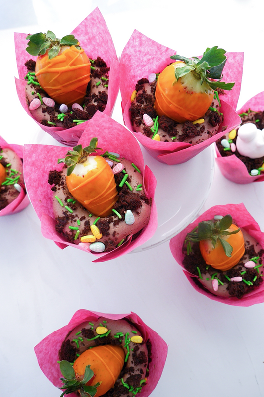 Carrot Bed - Chocolate Cupcakes