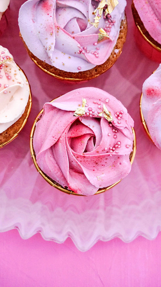 Valentine Zitronen - Erdbeer Cupcakes