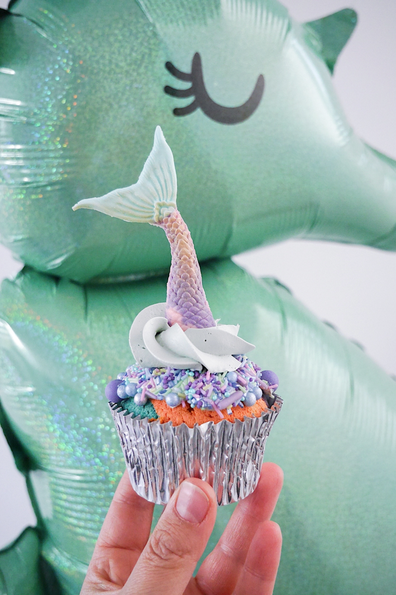 Mermaid Zitronen Cupcakes