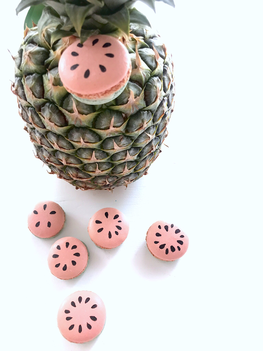 Melon Macarons