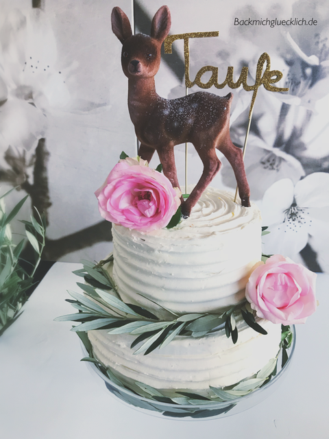 Bambi Tauftorte Granatapfel - Himbeere