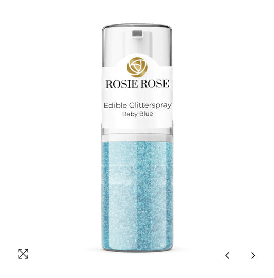 Glitter Spray Baby Blue 5g Rosie Rose - Der Backmichgluecklich Online Shop