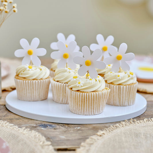 Daisy cupcake topper - Ginger Ray - Der Backmichgluecklich Online Shop