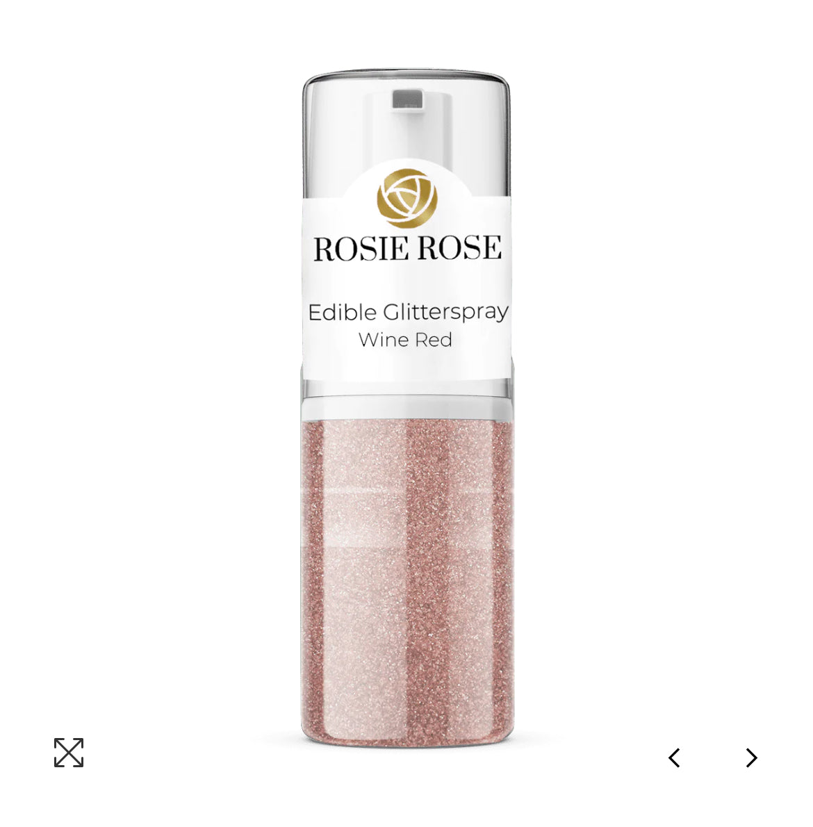 Glitter Spray Bronze Gold / wine 5g Rosie Rose - Der Backmichgluecklich Online Shop