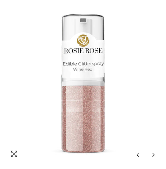 Glitter Spray Bronze Gold / wine 5g Rosie Rose - Der Backmichgluecklich Online Shop