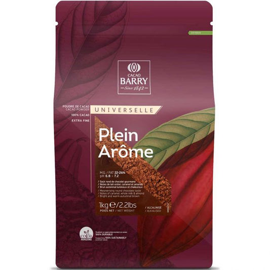 1kg Kakao plain Arôme 100% Kakao Barry - Der Backmichgluecklich Online Shop