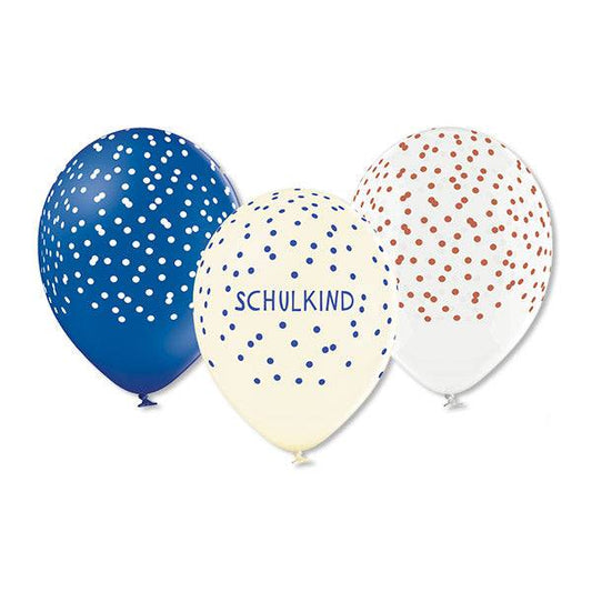 Dots Schulkind Ballons blau / Natur / weiß AVA&Yves - Der Backmichgluecklich Online Shop