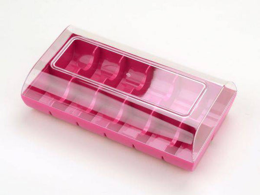Macaron Schachtel groß 12er Box Pink Silikomart - Der Backmichgluecklich Online Shop