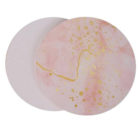 Tortenplatte rosa marble 25cm - Der Backmichgluecklich Online Shop