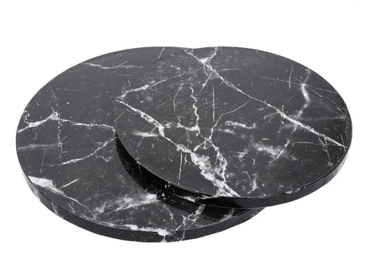 Tortenplatte Schwarz marble 25cm - Der Backmichgluecklich Online Shop