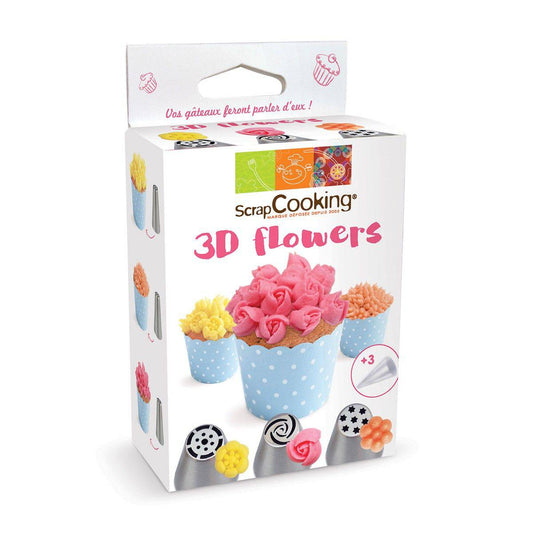 3D Flower Tüllen Set - Der Backmichgluecklich Online Shop