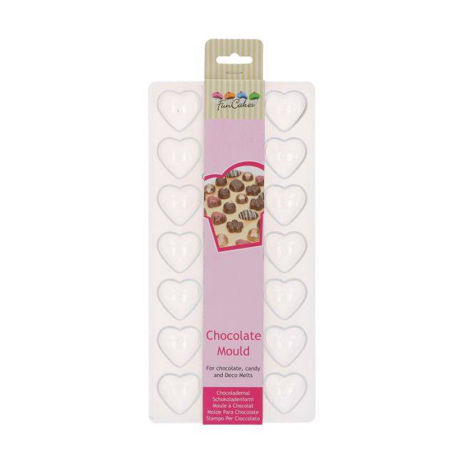 Chocolate Mould Hearts by FunCakes - Der Backmichgluecklich Online Shop
