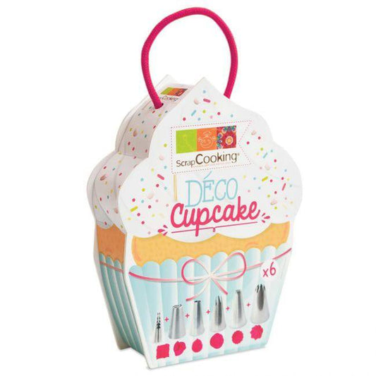 Cupcake Edelstahl Tüllen Set Scrapcooking - Der Backmichgluecklich Online Shop