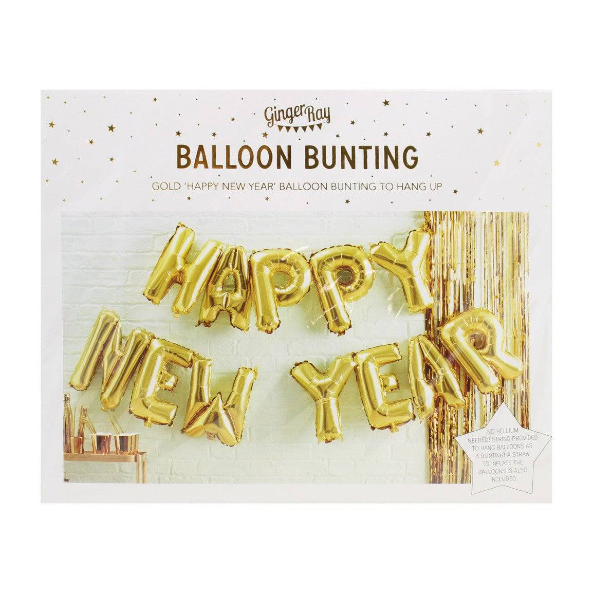 Happy new Year Ballon Girlande Ginger Ray - Der Backmichgluecklich Online Shop