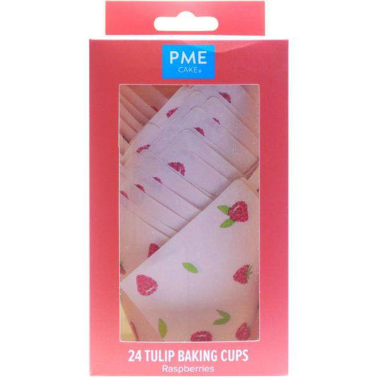 Himbeeren Tulpen Cupcake Förmchen PME - Der Backmichgluecklich Online Shop