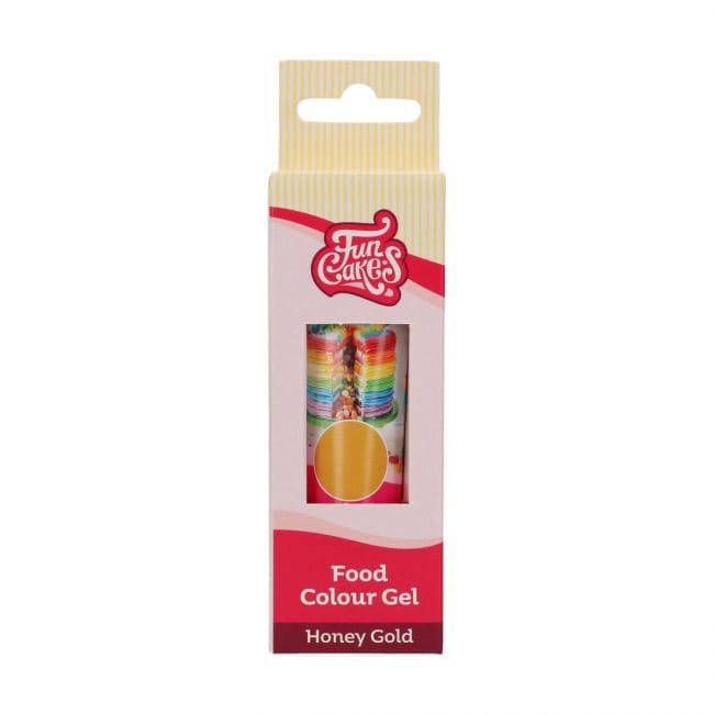 Lebensmittelfarbe Gel Honey Gold FunCakes - Der Backmichgluecklich Online Shop