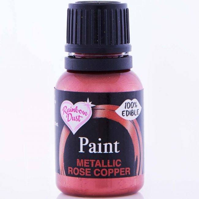 Metallic Food Paint - Rose Copper Rainbow Dust - Der Backmichgluecklich Online Shop