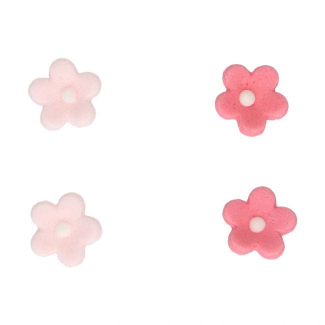 Zuckerdekoration 64 kleine rosa Blüten by FunCakes - Der Backmichgluecklich Online Shop