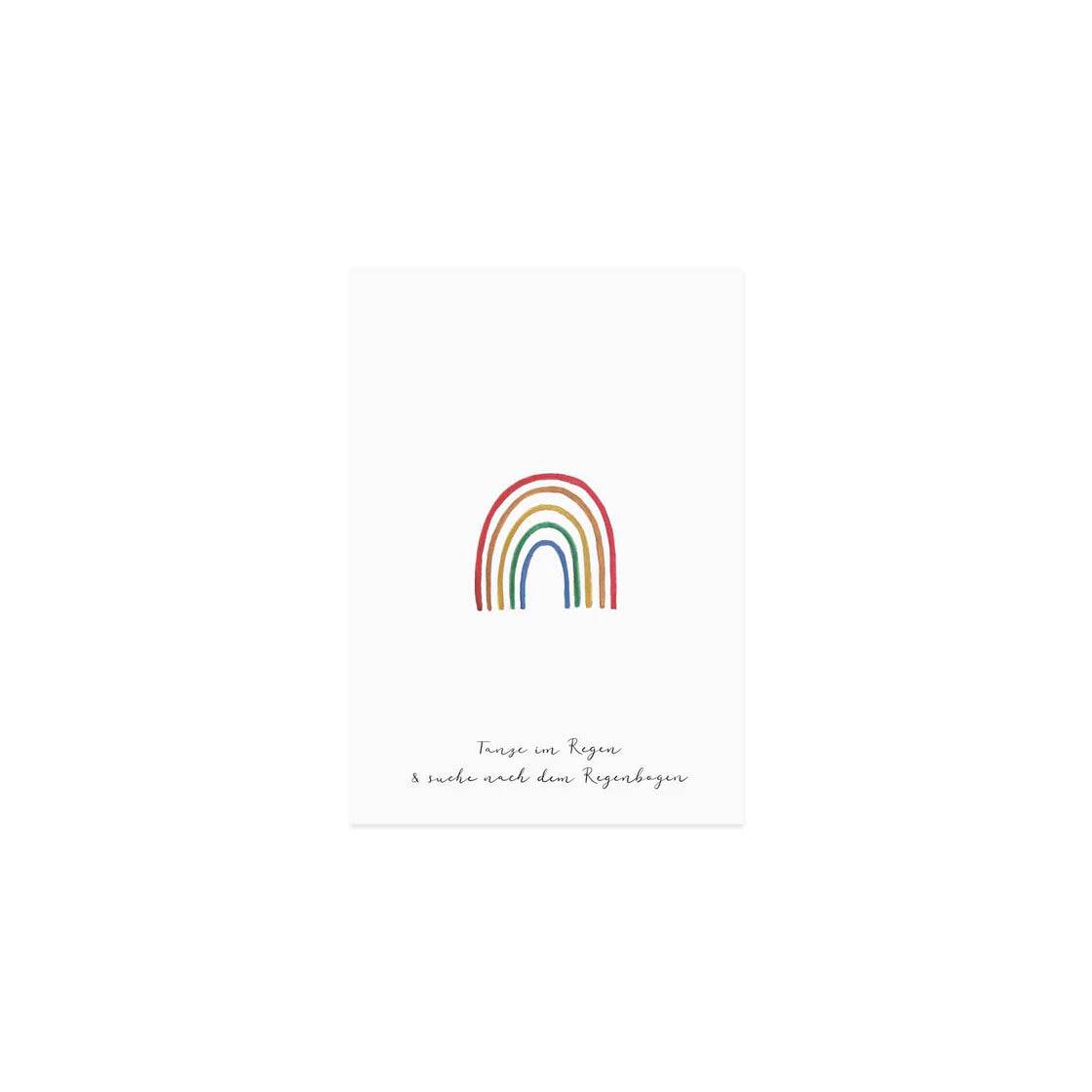 Regenbogen Glückwunschkarte Eulenschnitt - Der Backmichgluecklich Online Shop
