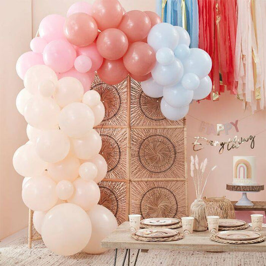 Ballon Girlande Pastell Regenbogen - Der Backmichgluecklich Online Shop