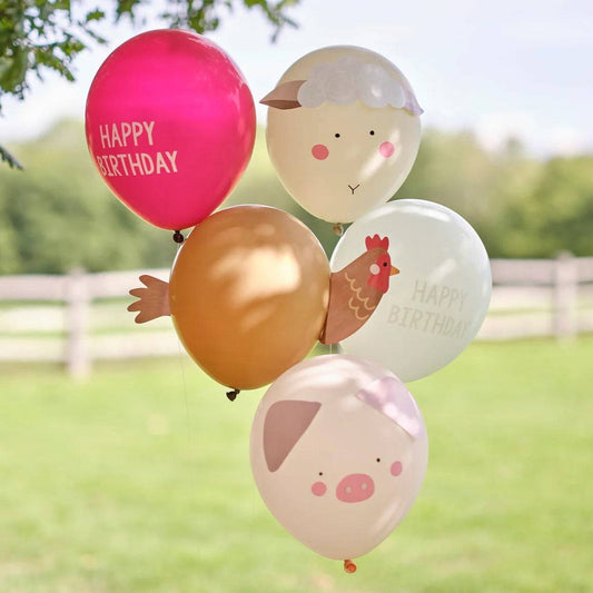 Bauernhof Animal Ballons GingerRay - Der Backmichgluecklich Online Shop