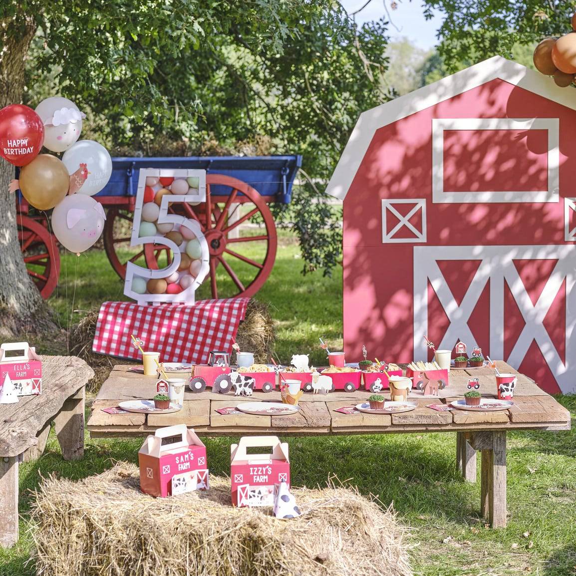 Bauernhof Animal Ballons GingerRay - Der Backmichgluecklich Online Shop