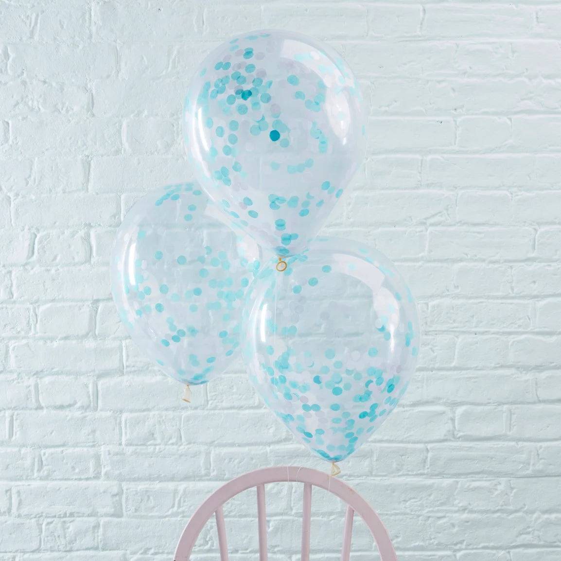 Konfetti Ballon blau by GingerRay - Der Backmichgluecklich Online Shop