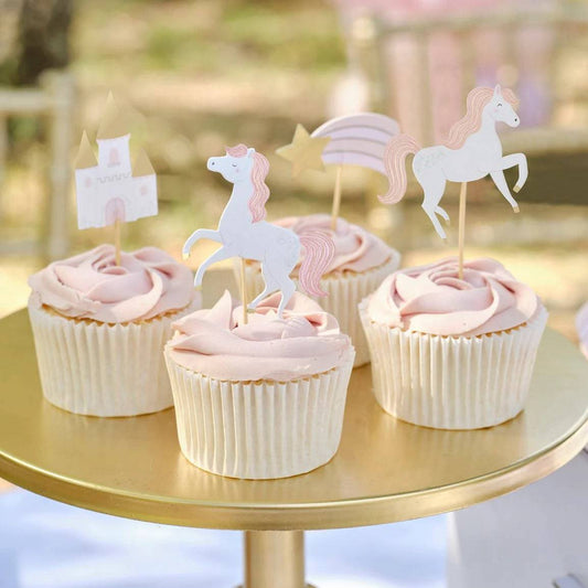 Princess unicorn Cupcake Topper GingerRay - Der Backmichgluecklich Online Shop