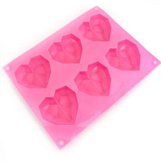 Diamond Heart Silikon Mould by Happy Sprinkles - Der Backmichgluecklich Online Shop