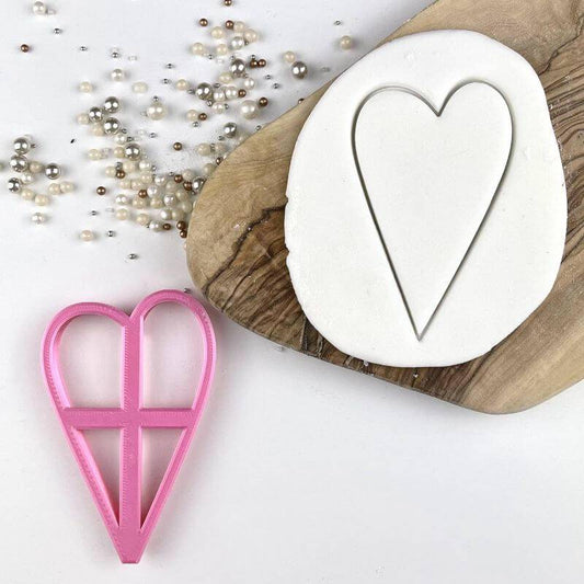 Skinny Heart Cutter 7cm LissieLou - Der Backmichgluecklich Online Shop