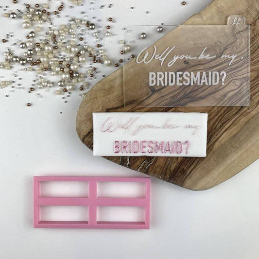 Will you be my Bridesmaid Stamp and Cut LissieLou - Der Backmichgluecklich Online Shop
