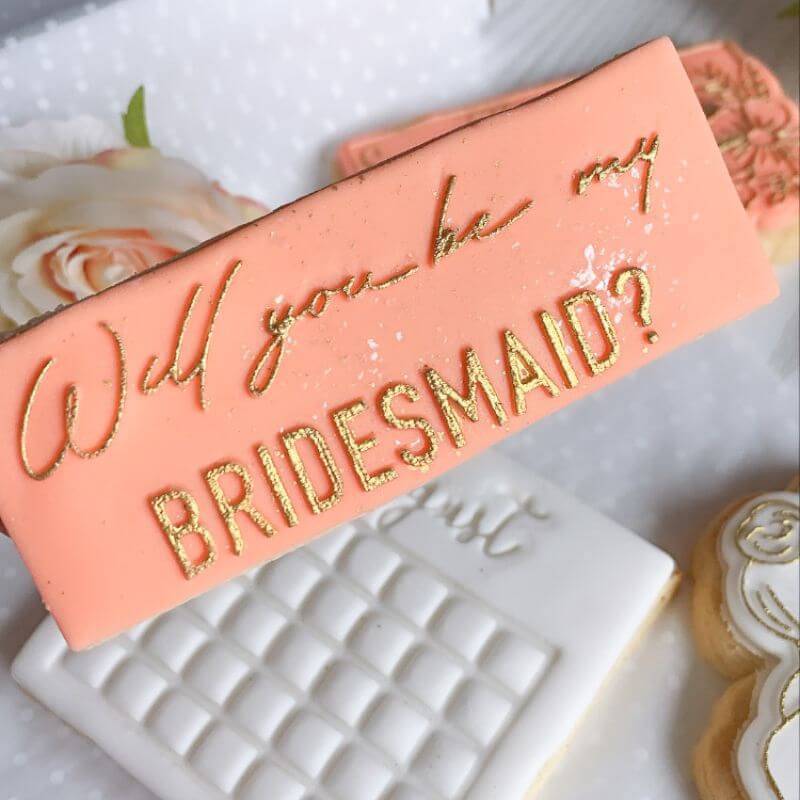 Will you be my Bridesmaid Stamp and Cut LissieLou - Der Backmichgluecklich Online Shop