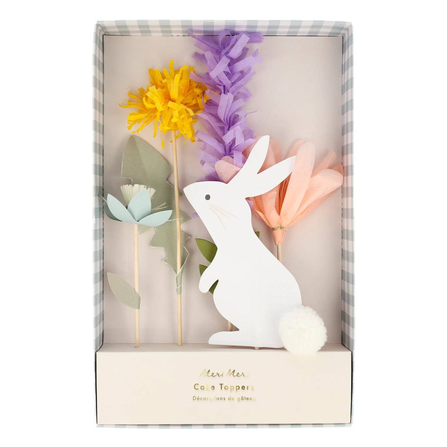 Caketopper Bunny flower Meri Meri - Der Backmichgluecklich Online Shop
