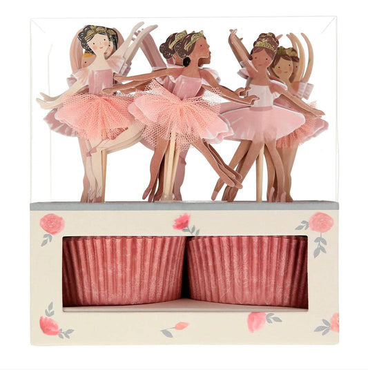 Cupcake Set Ballerina Meri Meri - Der Backmichgluecklich Online Shop