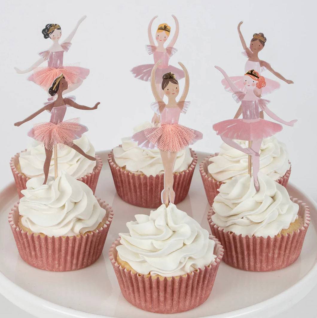 Cupcake Set Ballerina Meri Meri - Der Backmichgluecklich Online Shop