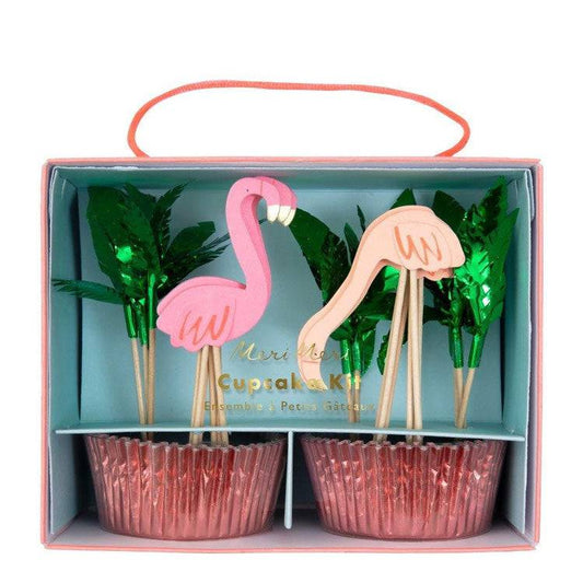 Cupcake Set Flamingo Meri Meri - Der Backmichgluecklich Online Shop