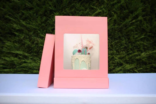 Olbaa Tortenkarton 21x21x36cm Rose Pink - Der Backmichgluecklich Online Shop
