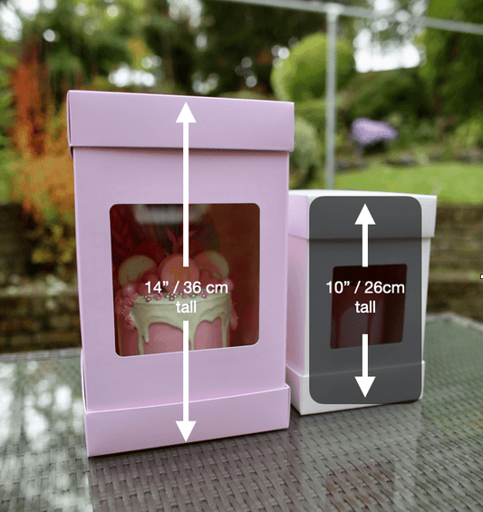Olbaa Tortenkarton 26x26x36cm blossom pink - Der Backmichgluecklich Online Shop