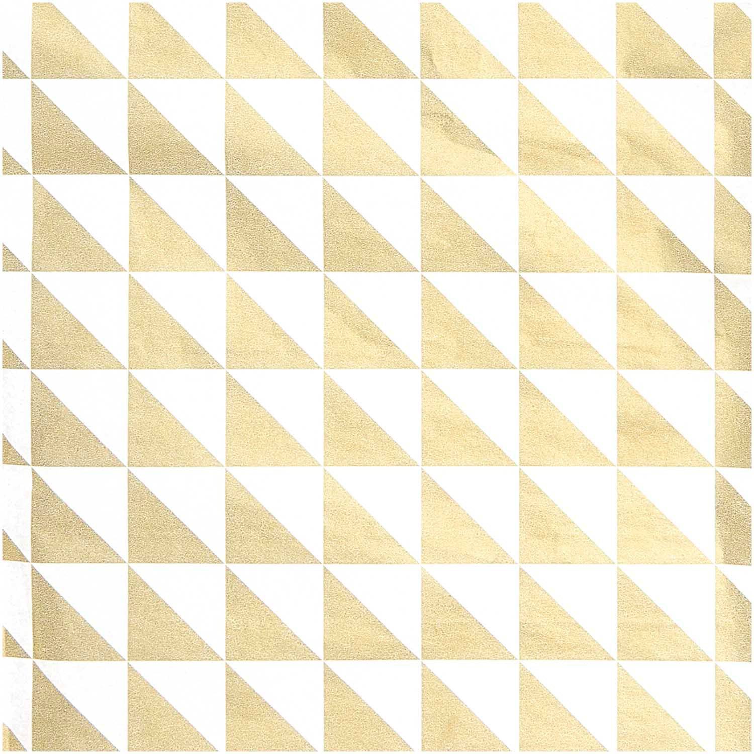 Seidenpapier gold weiss Dreieck - Der Backmichgluecklich Online Shop