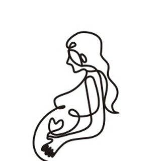 Caketopper Silhouette pregnant woman - Der Backmichgluecklich Online Shop