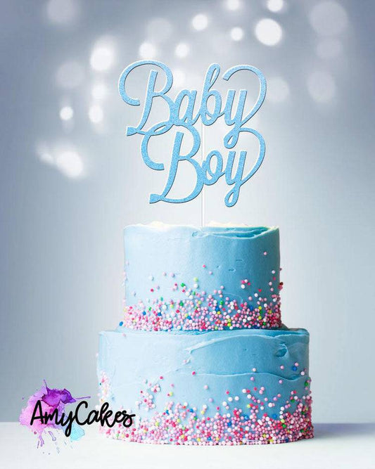 Baby Boy Caketopper Blue by AmyCakes - Der Backmichgluecklich Online Shop