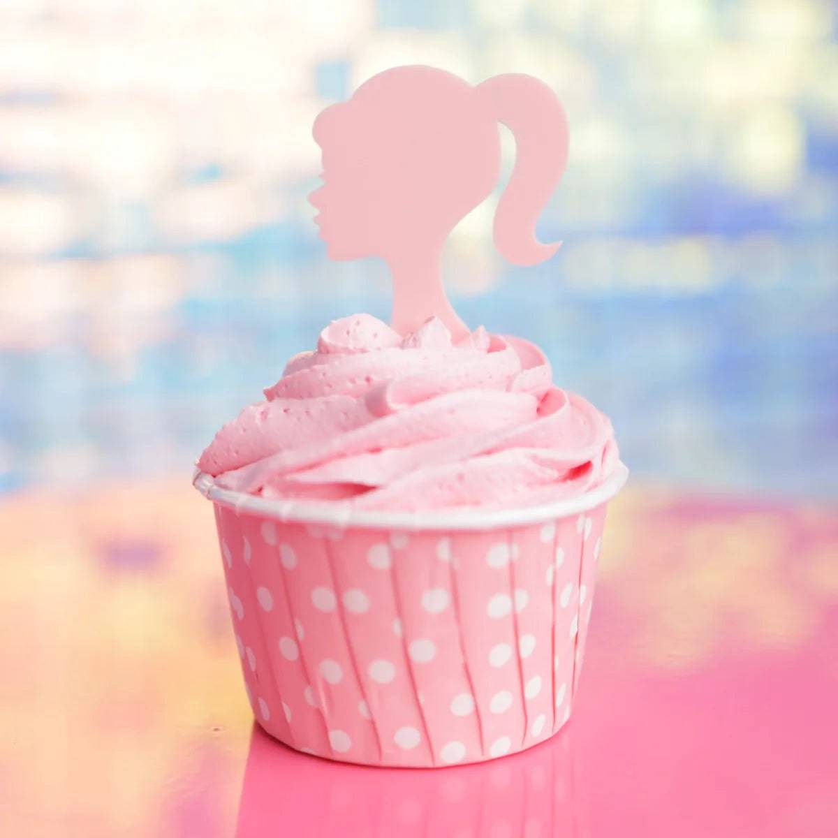 Barbie Silhouette cupcake topper Sweet Stamp - Der Backmichgluecklich Online Shop