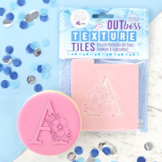 Letter A Outboss Cookie Stamp by AmyCakes Sweet Stamp - Der Backmichgluecklich Online Shop